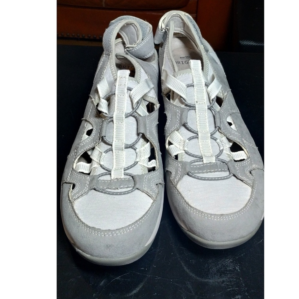 Earth Origins Sid Frost Grey Sporty Fisherman Sandals Womens Size 12M CNYL012022